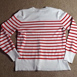 Red and white long sleeve shirt. Kids medium.